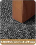 Color&Geometry Thin Indoor Entrance Mats for Home, 17"X29.5" Indoor Mats for Entryway Non Slip Rubber Backed, Dirt Trapper Door Rugs for Entryway Indoor Washable, Charcoal Grey (Rolled-up NO Creases)