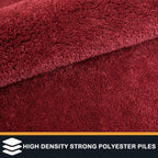 PURRUGS Dirt Trapping Door Mat 34" x 59", Non-Slip Machine Washable Entry Rug, Shoe Scraper, Dog Doormat, Super Absorbent Welcome Mat for Front & Back Door, Muddy Shoes & Paws, Burgundy Red