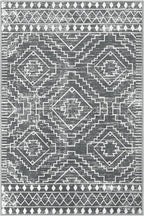 Wonnitar Moroccan 4x6 Area Rug, Washable Dark Gray Living Room Rug, Non-Slip Boho Rug for Bedroom, Farmhouse Non-Shedding Soft Indoor Carpet for Kitchen Entryway Mud Room (Dark Grey,4'x6')