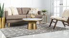 Rugs.com Lattice Collection Rug – 5' x 8' Light Gray Medium Rug Perfect for Bedrooms, Dining Rooms, Living Rooms