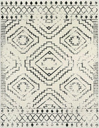 Wonnitar Moroccan Washable Rugs 5x7, Large White Tribal Area Rug for Living Room, Non-Shedding Soft Bedroom Accent Throw Mat, Geometric Floor Carpet for Dining Table Entry Office (Beige,5'x7')
