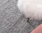 Unique Loom Solid Shag Collection Area Rug (3' 3" x 5' 3" Rectangle, Cloud Gray)