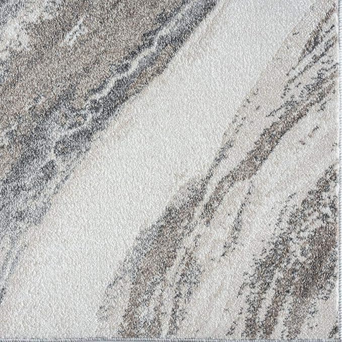 LUXE WEAVERS Lagos Collection 7983 Grey 2x3 Art Deco Area Rug