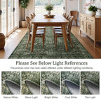 Morebes Vintage Carpet Runners for Hallway 12ft,Washable Extra Long Runner Rug for Entryway Indoor Non-Slip,Distressed Retro Soft Throw Rug for Kitchen Farmhouse Dining Room, Dark Green