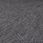 LUXE WEAVERS Modern Farmhouse Smoke 9x12 Washable Area Rug, Anti-Slip Diamond Pattern Carpet