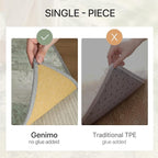 GENIMO No Crease Non Slip 9x12 Area Rugs for Living Room, Craft Woven Modern Abstract Rug, Soft Floor Carpet, Single-Piece Rugs for Bedroom, Dining Room, Office,Green Gray