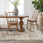 LUMI 4x6 Washable Area Rug for Living Room, Ultra Soft Traditional Vintage Rugs Non Slip with Rubber Backing, Low Profile, High Traffic, Stain Resistant Carpets, Ideal for Bedroom, Dining Room, Indoor