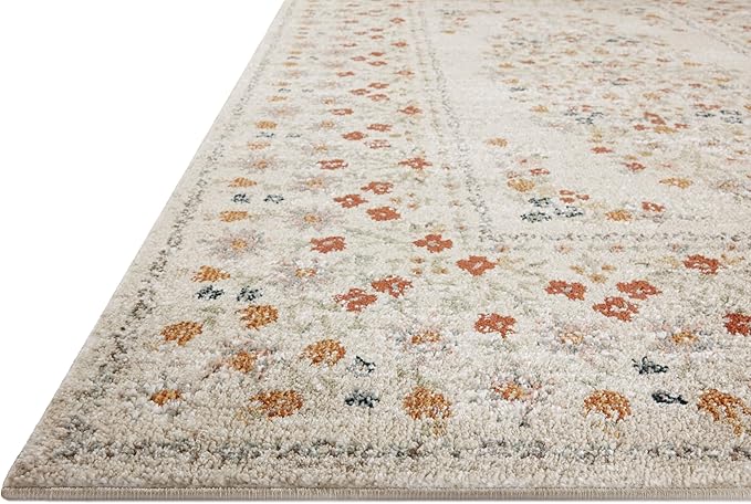 Loloi Rifle Paper Co. Laurel Collection LAU-02 Linen 3'-11" x 5'-7" Accent Rug
