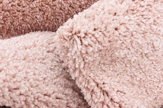 Unique Loom Solo Collection Area Rug - Calabasas (7' 10" Round, Pink)