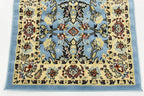 Unique Loom Sialk Hill Collection Area Rug - Washington (2' 7" x 10' Runner Light Blue/Navy Blue)