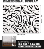 YIHOUSE Modern Area Rugs for Living Room, 9x12 Washable Black and White Rug, Thin Abstract Geometric Striped Rug, Area Rug for Bedroom,Kitchen,Dining Room,Office