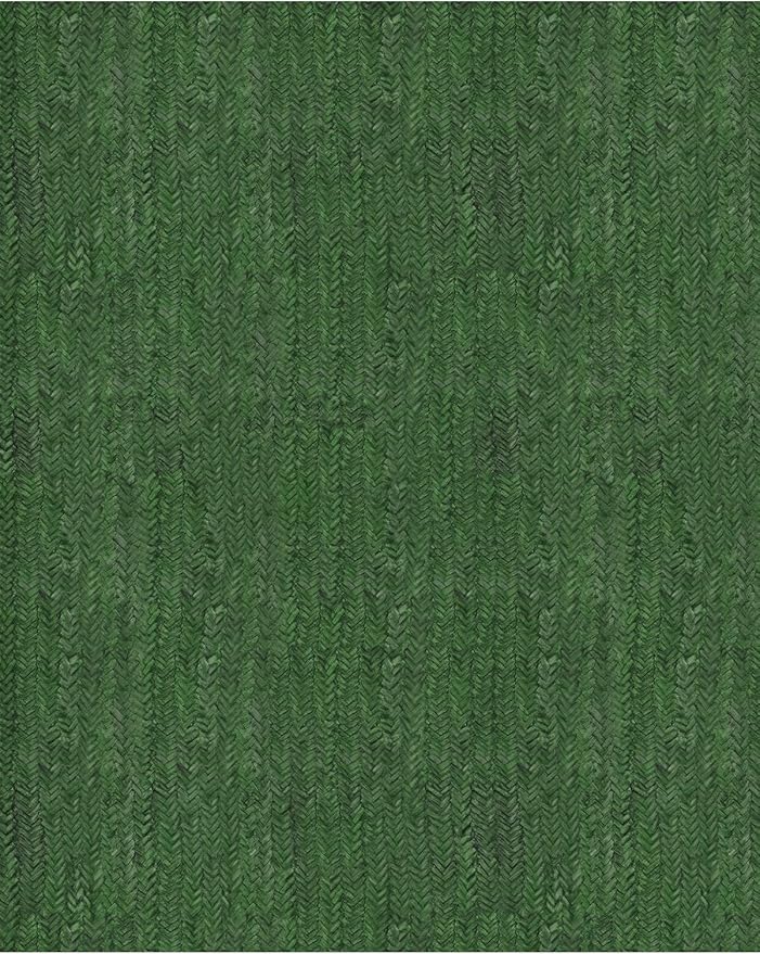 Eleisa Modern Vintage 5x7 Herringbone Chevron Area Rug for Living Room, Green, Non-Slip Stain Resistant Washable Rug, Farmhouse Home Decor Carpet for Bedroom, Kitchen, Dining Room