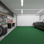 Ottomanson 6' x 6'6" Mud Mat Area Rug Scraper Carpet - Non-Slip, Dirt Trapping for Indoor & Outdoor Use - Ideal for Entryway, Garage, Kitchen, Patio & High-Traffic Areas, Green