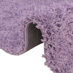 Unique Loom Solid Shag Collection Area Rug (3' 3" x 5' 3" Oval, Lilac)
