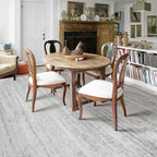 MUJOO 9x12 Area Rug,Washable Rugs for Living Room Bedroom Dining Room,Modern Abstract Large Non Slip Throw Carpet Indoor,Low Pile Accent Neutral Grey