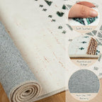 BESTSWEETIE 2x8 Area Rugs for Living Room Washable Moroccan Farmhouse Neutral Geometric Low Pile Non-Slip Soft Print Pattern Rug for Bedroom Kitchen Dining Room Entryway Green/Brown