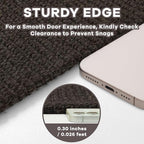 EARTHALL Washable Runner Rug 3x8 Ft Non Slip Runners for Hallways Wide Cotton Rubber Backed Kitchen Runner Braided Indoor Floor Carpet for Entryway, Hallway, Kitchen, Bedroom, Taupe/Coffee