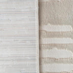 Revival Rugs Shell 2'7"x4'11" Machine Washable Area Rug for Kitchen Bedroom - 100% Recycled Oeko-TEX Certified, Medium Pile, Beige, Cream