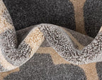 Rugs.com Lattice Collection Rug – 7' x 10' Light Gray Medium Rug Perfect for Bedrooms, Dining Rooms, Living Rooms