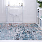 Rugs.com Leipzig Collection Area Rug – 7X10 Multi Low-Pile Rug Perfect for Bedrooms, Dining Rooms, Living Rooms