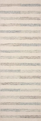 Loloi Chris Loves Julia Chris Collection CHR-05 Ivory/Slate 2'-6'' x 11'-6'', .50" Pile Height, Runner Rug