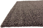 Unique Loom Solid Shag Collection Area Rug (8' Square, Graphite Gray)