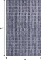 Hand-Tufted 100% Wool Area Rug – Unique Modern Geometric Grid Pattern, Soft Plush Textured Carpet for Living Room, Bedroom, Dining Room & Entryway (Smoke, 4' x 6')
