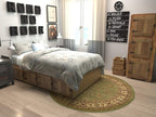 Unique Loom Voyage Collection Traditional Oriental Classic Intricate Design Area Rug (6' 0 x 6' 0 Round, Green/Ivory)