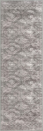 KILOCOCO Boho Kitchen Runner Rug 2x6 Washable Runner Rug, Soft Runners for Hallways Non Slip Printed Distressed Laundry Room Rug, Low-Pile Rug for Entryway/Bedroom/Living Room, Taupe