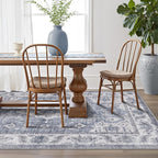 LUMI Washable Area Rug 8x10 for Living Room, Ultra Soft Stain Resistant Carpet with Non Slip Rubber Backing, Non-Shedding Low Pile Rugs for Bedroom, Dining Room, Indoor, Office