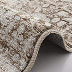 LUMI 8x12 Washable Area Rug for Living Room, Ultra Soft Traditional Vintage Rugs Non Slip with Rubber Backing, Low Profile, High Traffic, Stain Resistant Carpets, Ideal for Bedroom, Dining Room