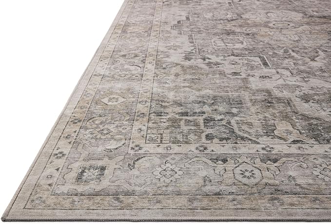 Loloi Amber Lewis Josie Collection JOS-03 Silver/Natural 7'-6" x 9'-6" Area Rug