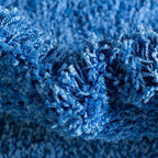 Unique Loom Solid Shag Collection Area Rug (3' 3" x 5' 3" Rectangle, Periwinkle Blue)