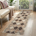 Lahome Moroccan Washable Kitchen Runner Rug - 2x6 Carpet Runners for Hallway 6Ft Non-Slip Throw Soft Laundry Room Print Distressed Modern Rug Runner for Bathroom Bedroom Entryway Living Room