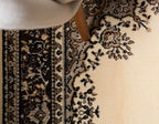 Unique Loom Reza Collection Traditional Persian Style Area Rug, 6 x 9 ft, Ivory/Brown