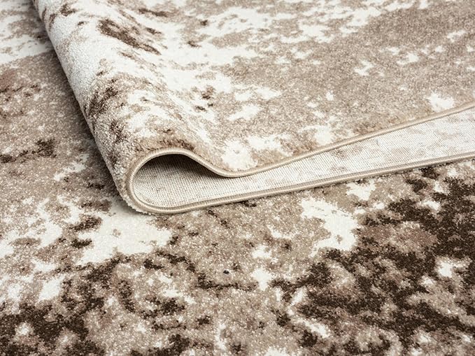 Keen Home Design Area Rugs - 4x6 Non-Shedding, Abstract Rugs for Kitchen, Living Room, Bedroom, Dining Room, Entryway - Size: 4' x 6', Multi