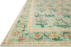 Loloi Rifle Paper Co. Eden Collection EDE-01 Mughal Rose Moss 2'-6" x 7'-6" Runner Rug feat. CloudPile™
