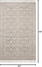 Loloi Angela Rose Rivers Collection RIV-02 Lagoon/Ivory 2'-3" x 3'-9" Reversible Accent Rug