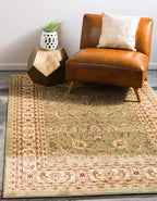 Unique Loom Voyage Collection Traditional Oriental Classic Intricate Design Area Rug (2' 2 x 3' 0 Rectangular, Green/Ivory)
