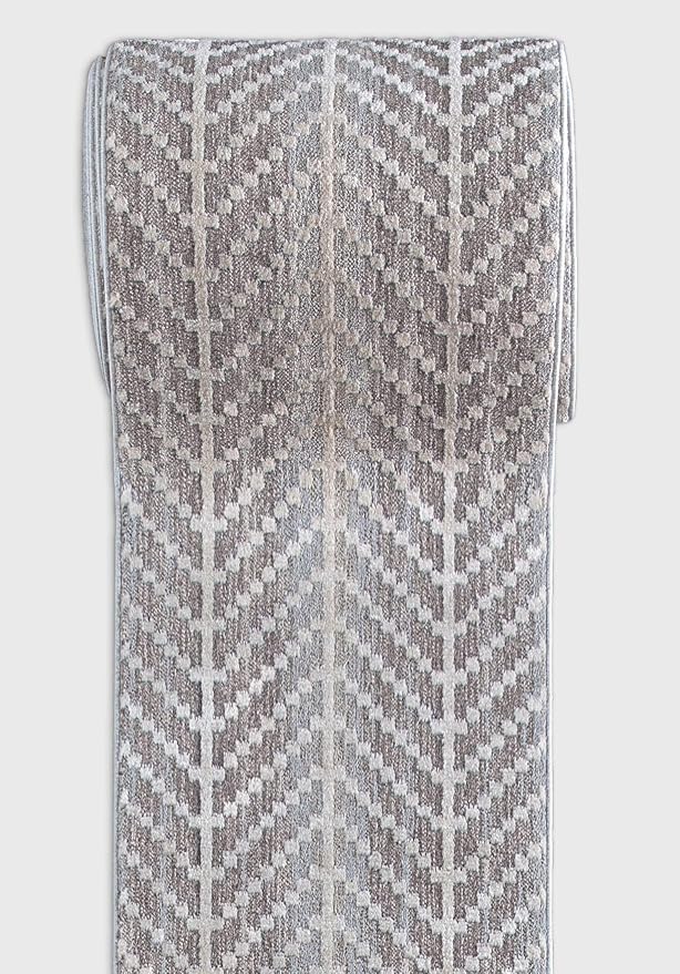 Well Woven Custom Size Hallway & Stair Runner- Harlow Rhodes Taupe 31 Inches Wide x 95 Feet Long Runner (31" x 95') Runner Rug - Contemporary Design, Ultra-Soft, Easy-Clean