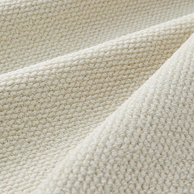 Bedsure 3x5 Faux Wool Area Rugs for Living Room, Machine Washable Carpet, Non-Slip Backing, Pet Friendly Throw Rug for Bedroom Dining Room, Linen