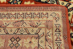 Unique Loom Taftan Collection Border Geometric Tribal Inspired Design Area Rug (2' 2 x 3' 0 Rectangular, Terracotta/ Ivory)