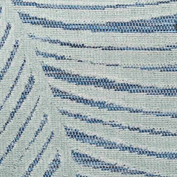 Nourison Home Suncoast Denim 5'3" x 7'3" Area Rug - Easy Clean, Non Shedding, Bed Room, Living Room, Dining Room, Kitchen (5' x 7')