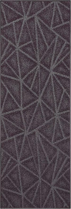 Furnish my Place Geometrical Pattern Indoor/Outdoor Refine Purple Rug, Abstract Area Rug, Runner Rug, Hallway Entry Carpet, Contemporary Rug for Living Room, Dining Room, Made in USA - 4' x 8'