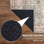 Keen Home Design 2x3 Rug - Machine Washable Entry Rug with Non-Slip Backing, Ideal for Enteryway, Kitchen, Bathroom, Laundry Room - Vintage, Easy Clean, Durable, Low Pile - (2' x 3')