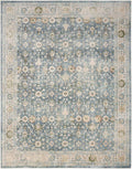 Nourison Home Astra Machine Washable 8' x 10' Teal Beige Area Rug