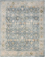 Nourison Home Astra Machine Washable 8' x 10' Teal Beige Area Rug