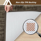 COSY HOMEER-Dirt-Trapper-Door-Mat 32"x48" Non-Slip Entryway Rugs,Washable Welcome Mat,Absorbent Entrance Mats,Low Pile Dog Door Mats for Front Back Doomats and Wet Shoes,Light Brown