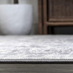 JONATHAN Y Modern Vintage Medallion Light Grey Runner Rug, 2x10, Country, Floral, Easy-Cleaning for Living Room, Bedroom, Kitchen, Pet Friendly, Non-Shedding (MDP108B-210)