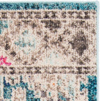 SAFAVIEH Madison Collection Runner Rug - 2'2" x 10', Dark Blue & Yellow, Boho Diamond Distressed Design, Non-Shedding & Easy Care, Ideal for High Traffic Areas in Living Room, Bedroom (MAD418N)